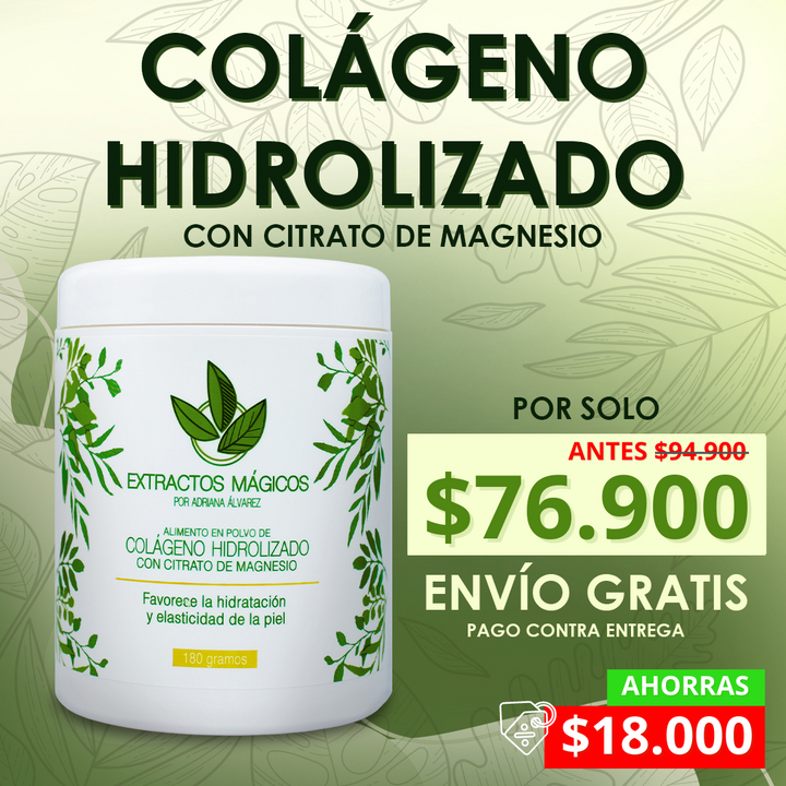 ✨ Exclusivo Colágeno Hidrolizado 100% Natural ENVÍO GRATIS - Wabily Shop